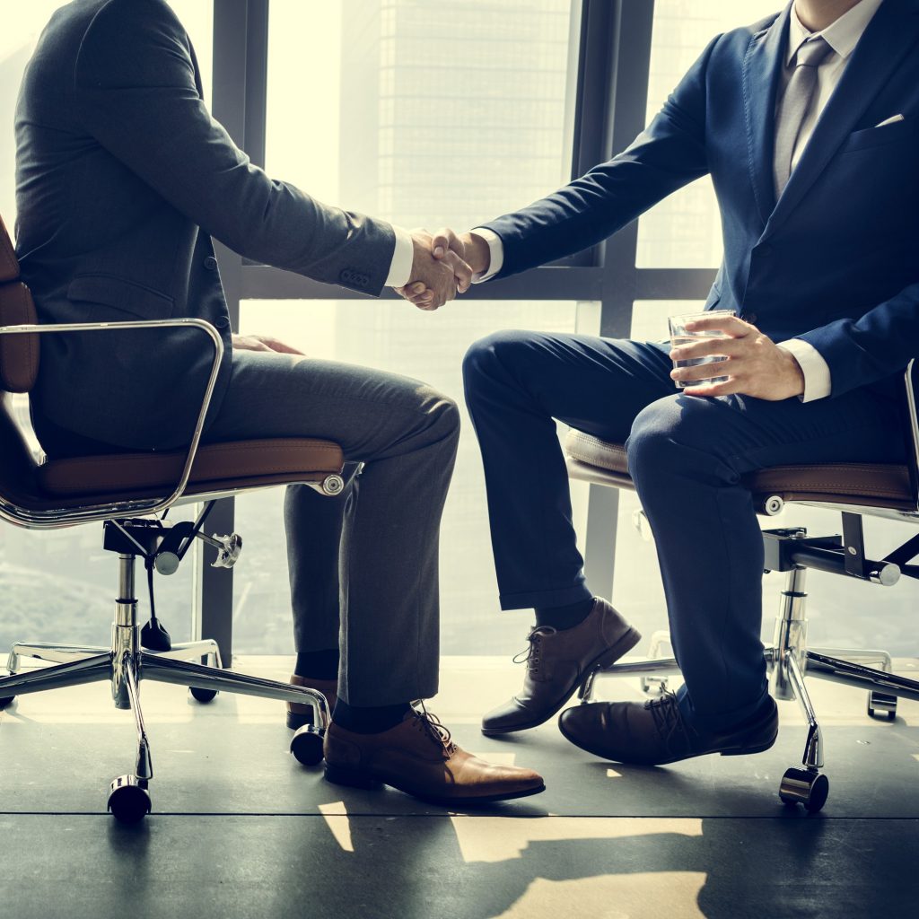 Businessman Handshake Corporate Colleagues Concept